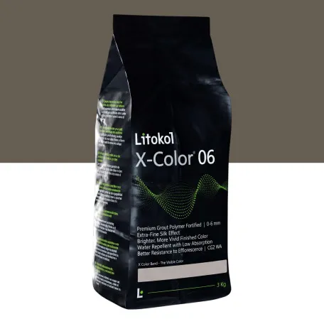 Мелкозернистая декоративная фуга, Litokol X-Color® 0-6, от 0 до 6 мм, 24 Argilla Bruciata, (жженая глина/терракотовая), 3 кг. (XCL06AGB0063)