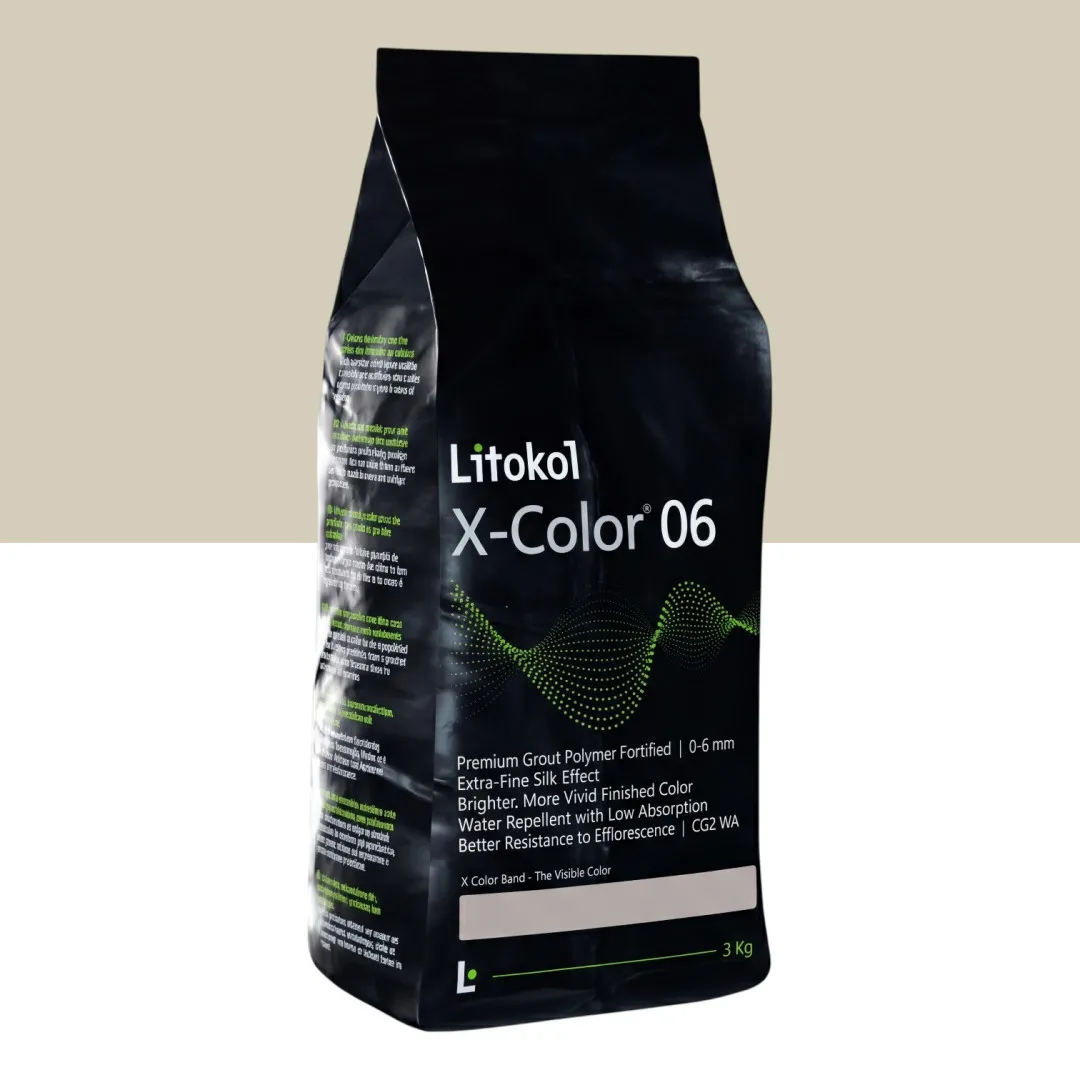 Мелкозернистая декоративная фуга, Litokol X-Color® 0-6, от 0 до 6 мм, 26 Bianco di Spagna, (испанский белый/матово-белый), 3 кг. (XCL06BSP0063)