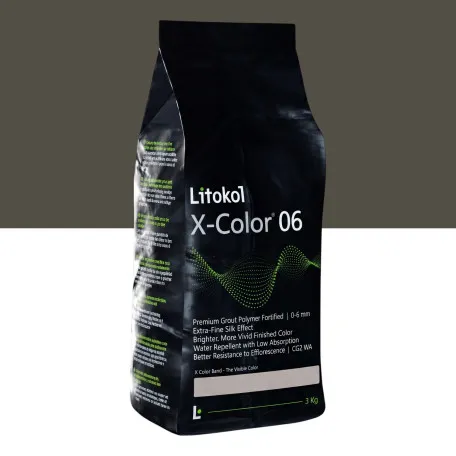 Мелкозернистая декоративная фуга, Litokol X-Color® 0-6, от 0 до 6 мм, 31 Terra Fumicata, (дымчатая земля/коричнево-серый), 3 кг. (XCL06TFM0063)