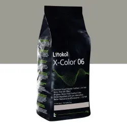 Дрібнозерниста декоративна фуга, Litokol X-Color® 0-6, від 0 до 6 мм, 07 Cenere, (попелясто-сірий), 3 кг. (XCL06CNR0063)