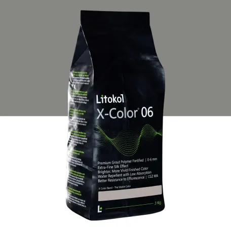 Мелкозернистая декоративная фуга, Litokol X-Color® 0-6, от 0 до 6 мм, 08 Terra di Bruma (дымчато-земляной), 3 кг. (XCL06TBR0063)