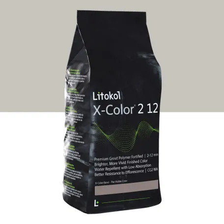 Мелкозернистая декоративная фуга, Litokol X-Color® 2-12, от 2 до 12 мм, 04 Pomice di Lipari, (пемза Липари/светло-серый), 20 кг. (XCL212 PLP0020)