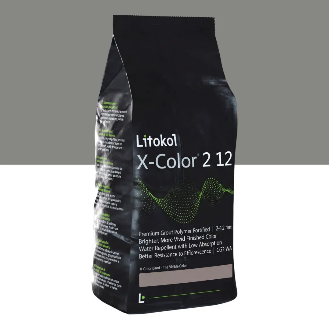 Мелкозернистая декоративная фуга, Litokol X-Color® 2-12, от 2 до 12 мм, 08 Terra di Bruma, (земля тумана/серо-коричневый), 20 кг. (XCL212 TBR0020)