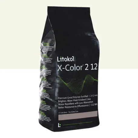 Мелкозернистая декоративная фуга, Litokol X-Color® 2-12, от 2 до 12 мм, 13 Argilla Bianca (белая глина), 3 кг. (XCL212 ARB0063)