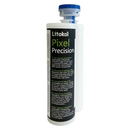 Двухкомпонентный декоративный клеевой гель, Litokol Pixel® Precision, Crystal (прозрачный), 215 мл. (PXLPRCCRY0028)