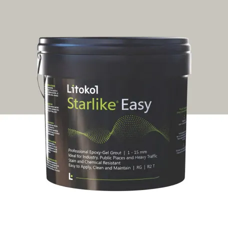 Эпоксидный гель, стойкий к кислотам, водонепроницаемый, Litokol Starlike® Easy, 04 Pomice di Lipari, (светло-серый), 5 кг. (STEASYPLP0005)