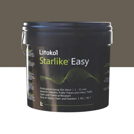 Эпоксидный гель, стойкий к кислотам, водонепроницаемый, Litokol Starlike® Easy, 24 Argilla Bruciata, (коричневый/жженая глина), 5 кг. (STEASYAGB0005)