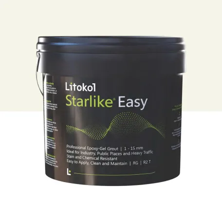 Эпоксидный гель, стойкий к кислотам, водонепроницаемый, Litokol Starlike® Easy, 13 Argilla Bianca, (кремово-белый), 5 кг. (STEASYARB0005)