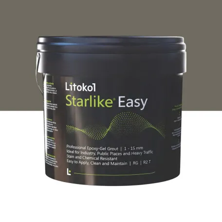 Эпоксидный гель, стойкий к кислотам, водонепроницаемый, Litokol Starlike® Easy, 30 Argilla di Cipro, (светло-коричневая/кипрская глина), 5 кг. (STEASYARC0005)