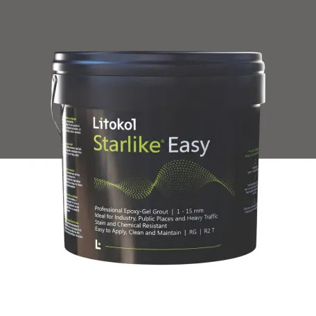 Эпоксидный гель, стойкий к кислотам, водонепроницаемый, Litokol Starlike® Easy, 10 Ardesia, (антрацитово-серый), 5 кг. (STEASYARD0005)