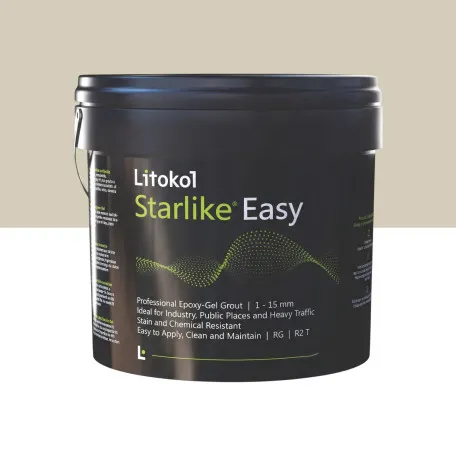 Эпоксидный гель, стойкий к кислотам, водонепроницаемый, Litokol Starlike® Easy, 26 Bianco di Spagna, (чисто-белый), 5 кг. (STEASYBSP0005)