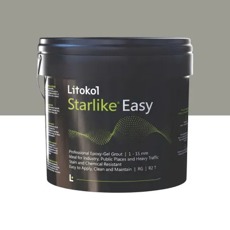 Эпоксидный гель, стойкий к кислотам, водонепроницаемый, Litokol Starlike® Easy, 07 Cenere, (пепельно-серый), 5 кг. (STEASYCNR0005)