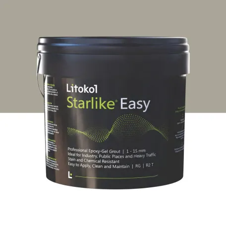 Эпоксидный гель, стойкий к кислотам, водонепроницаемый, Litokol Starlike® Easy, 28 Dune, (песчаная дюна), 5 кг. (STEASYDUN0005)