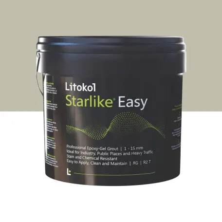 Эпоксидный гель, стойкий к кислотам, водонепроницаемый, Litokol Starlike® Easy, 20 Limo del Nilo, (серо-бежевый), 5 кг. (STEASYLDN0005)