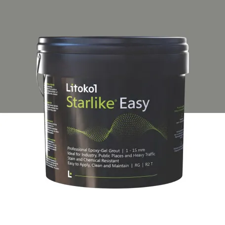 Эпоксидный гель, стойкий к кислотам, водонепроницаемый, Litokol Starlike® Easy, 08 Terra di Bruma, (дымчато-коричневый), 5 кг. (STEASYTBR0005)