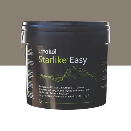 Эпоксидный гель, стойкий к кислотам, водонепроницаемый, Litokol Starlike® Easy, 22 Terra di Volterra, (терракотово-бежевый), 5 кг. (STEASYTVL0005)