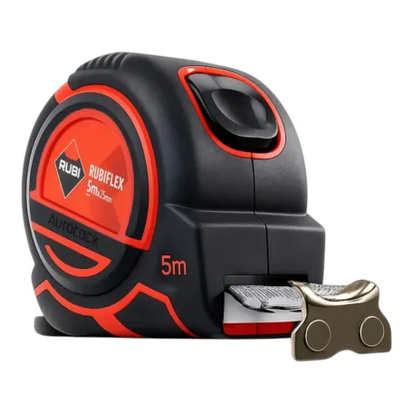 Рулетка RUBI Ironblade, 5 м × 25 мм, AutoLock, двостороння шкала (77930)
