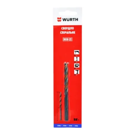 Сверло по металлу Würth RED LINE HSS DIN 338, 5,5×93 мм, 1 шт. (0624755901)
