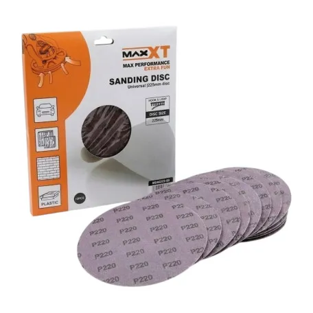 Шлифовальный круг сетчатый MAXXT ALOX NET, P220, 225мм 10 шт. (Оксид алюминия) (M840225-220)