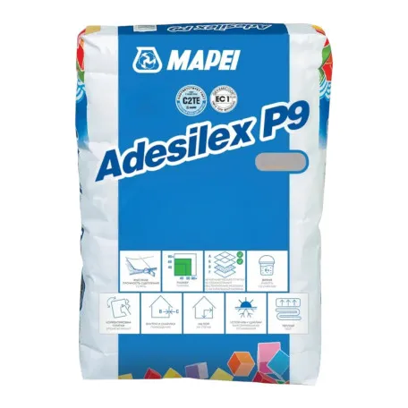 Цементний клей Mapei Adesilex P9, сірий, 25 кг (094086525G)