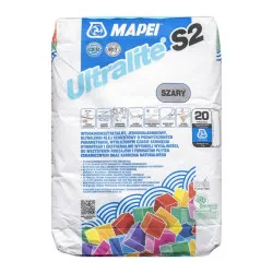 Цементний еластичний клей Mapei Ultralite S2, сірий, 15 кг (095081115G)