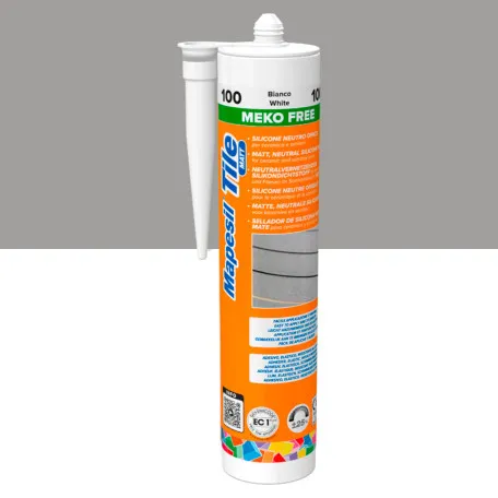 Однокомпонентний силіконовий герметик Mapei Mapesil Tile Matt №112, сірий, 310 мл (MP112TM)