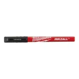 Маркер MILWAUKEE INKZALL Fine Tip, супертонкий, черный, (4шт) (48223160)