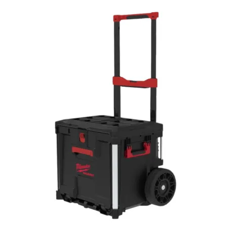 Ящик для инструмента на колесах, с выдвижным отсеком MILWAUKEE PACKOUT, (560x410x665 мм.) (4932498651)