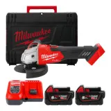 Шлифмашина угловая, болгарка, аккумуляторная, бесщеточная MILWAUKEE, M18 FHSAGO125VXPDB2-802X, 1700Вт, диаметр 125 мм, (4933493420)