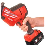 Пила сабельная аккумуляторная MILWAUKEE, M18 FHZ-0 (каркас, холст, картонная упаковка) (4933500566)