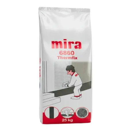 Матеріали для утеплення Mira 6860 Thermfix, 25 кг, армований мікроволокном (M686025)