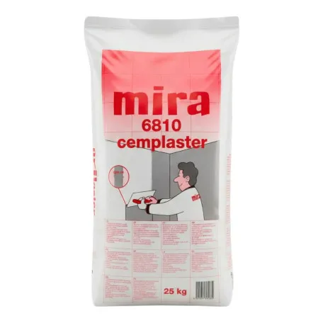 Шпаклівка вирівнююча Mira 6810 Cemplaster, 25 кг, сіра (M681025)