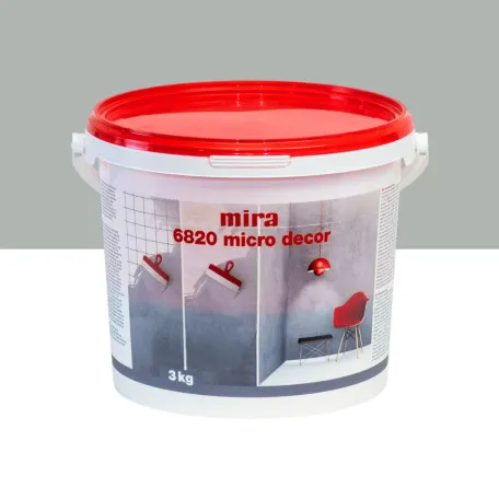 Декоративна шпаклівка Mira 6820 Micro Decor, 3 кг, Silver (Сріблястий), (M6820S3)