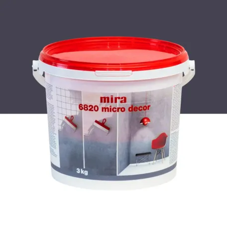 Декоративна шпаклівка Mira 6820 Micro Decor, 3 кг, Aubergin (Баклажановий), (M6820AU3)