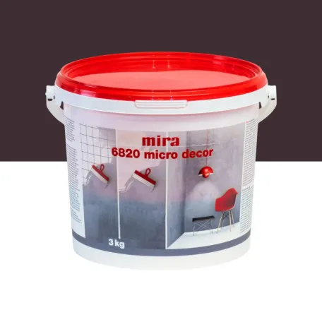 Декоративна шпаклівка Mira 6820 Micro Decor, 3 кг, Wine (Винний), (M6820WI3)