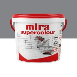 Цементна фуга Mira Supercolour CG2 WA, 5 кг, колір 121 темний попіл (MSC12150)