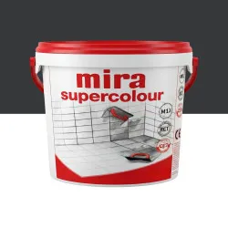 Цементна фуга Mira Supercolour CG2 WA, 5 кг, колір 123 антрацит (MSC12350)