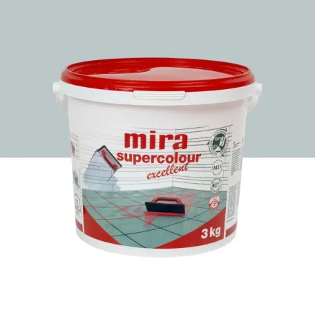 Цементна фуга Mira Supercolour Excellent CG2 WA, 3 кг, колір 115 Сірий (MSCE11530)