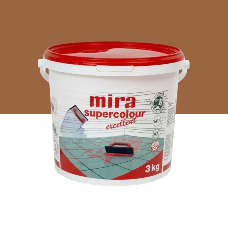Цементна фуга Mira Supercolour Excellent CG2 WA, 3 кг, колір 144 темний шоколад (MSCE14430)