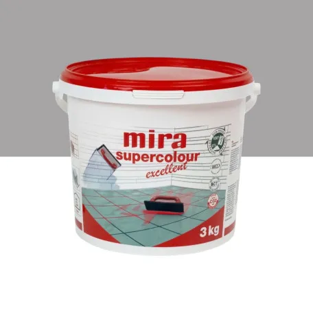 Цементна фуга Mira Supercolour Excellent CG2 WA, 3 кг, колір 120 темно-сірий (MSCE12030)