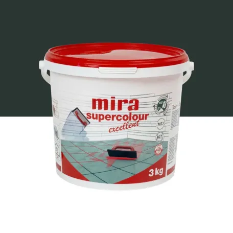 Цементна фуга Mira Supercolour Excellent CG2 WA, 3 кг, колір 130 чорний графіт (MSCE13030)