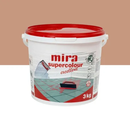 Цементна фуга Mira Supercolour Excellent CG2 WA, 3 кг, колір 132 світло-коричневий (MSCE13230)