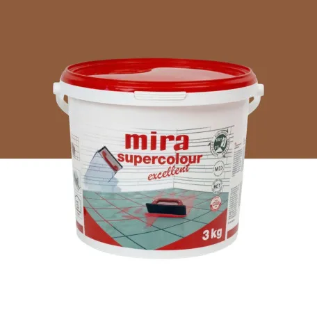 Цементна фуга Mira Supercolour Excellent CG2 WA, 3 кг, колір 135 Шоколад (MSCE13530)