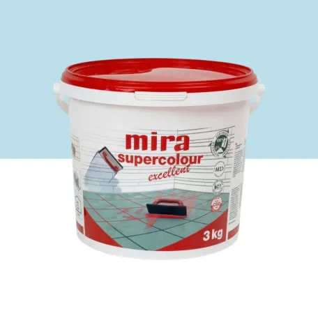 Цементна фуга Mira Supercolour Excellent CG2 WA, 3 кг, колір 180 блакитний (MSCE18030)
