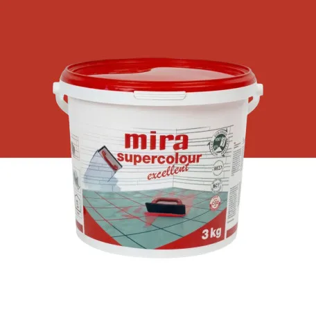 Цементна фуга Mira Supercolour Excellent CG2 WA, 3 кг, колір 1900 мідний червоний (MSCE190030)