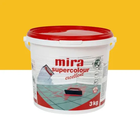 Цементна фуга Mira Supercolour Excellent CG2 WA, 3 кг, колір 2700 гірчичний (MSCE270030)