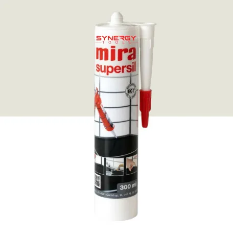 Силіконовий герметик Mira Supersil, 300 мл, колір, 112 Світло-сірий. (MSIL11203)