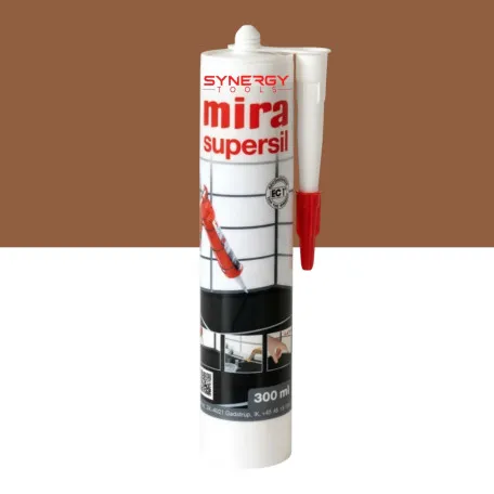 Силіконовий герметик Mira Supersil, 300 мл, колір 135 Шоколад (MSIL13503)