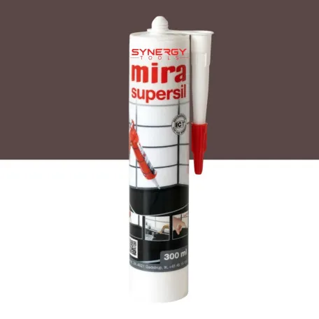Силіконовий герметик Mira Supersil, 300 мл, колір 147 темний шоколад (MSIL14703)