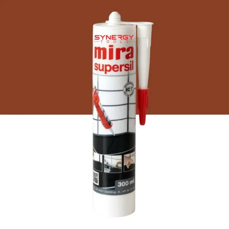 Силіконовий герметик Mira Supersil, 300 мл, колір 148 коричневий (MSIL14803)